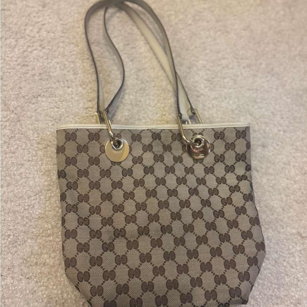 Gucci Brown Monogram Tote Bag